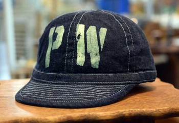 Buzz Rickson’s BR02308 アーミーデニムキャップ　「PW」ステンシルプリント　ネイビー