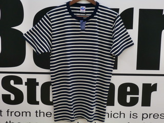 ジェラード　 US NAVAL オープンカラー ボーダーTシャツ　