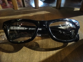 クッシュマン　サングラス　BLACK FRAME WELLINGTON　グリーンレンズ
