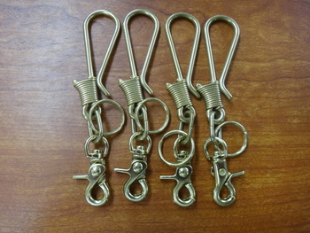 マニフォールド　真鍮製キーフックキーホルダー　再入荷