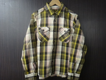 ウエス　2013ネルシャツ　イエロー　再入荷