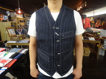 シュガーケーン　ウォバッシュワークベスト　再入荷