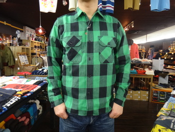 リアルマッコイズ　ブロックチェックネルシャツ　入荷