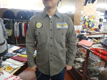 トイズマッコイ　ミリタリーワークシャツ　BELL AIR CRAFT　入荷