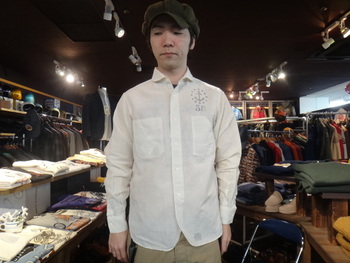 クッシュマン　シャンブレーワークシャツ
