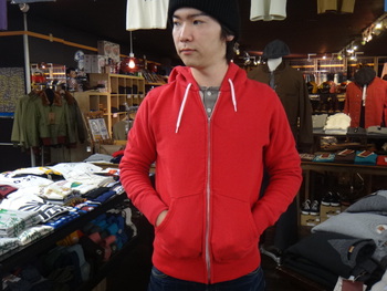 ウエス　フルジップパーカー　入荷