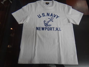 リアルマッコイズ　ミリタリーＴシャツ　U.S.NAVY入荷