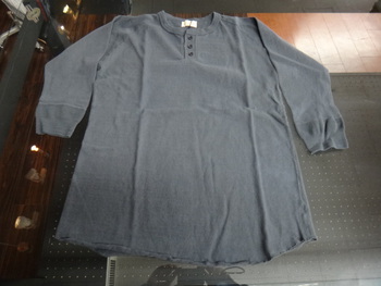 ループ＆ウェフト　7分袖ヘンリーネックシャツ　新色入荷