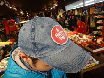 UES　デニムキャップ　経年変化