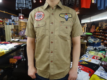 トイズマッコイ　HERRINGBONE SHORT SLEEVE SHIRT　カスタム入荷