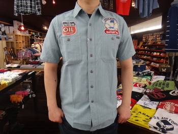 トイズマッコイ　INDIGO STRIPE SHORT SLEEVE SHIRTS　カスタム入荷