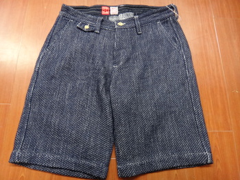 サムライジーンズ　刺し子風ショートパンツ　SJSP13-01入荷