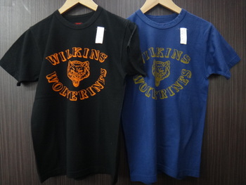クッシュマン　リサイクルコットンTシャツ　WOLVERINES　