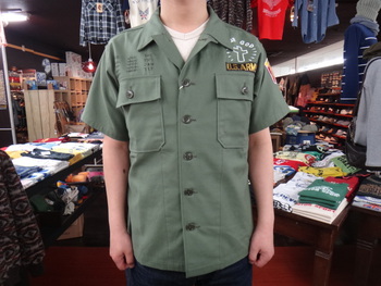 リアルマッコイズ　SATEEN SHIRT/PEACEHELL　MS12004