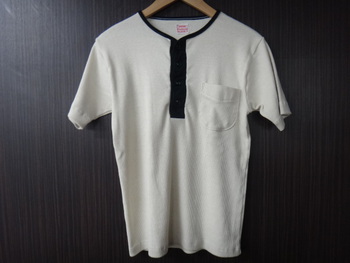 クッシュマン　２TONヘンリーネックTシャツ