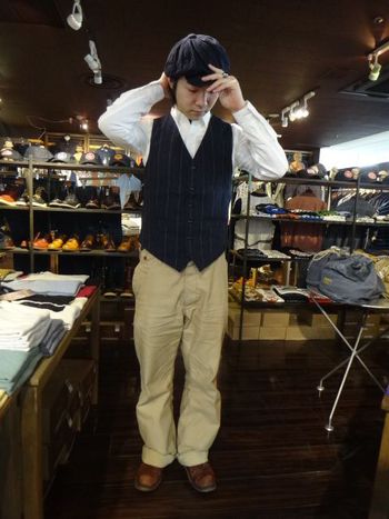 リアルマッコイズ　ストライプワークベスト　LOT.468