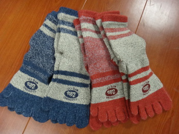 ウエス　5本指杢ソックス入荷