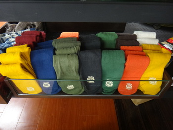 ウエス　ムラ糸3本撚りソックス　入荷