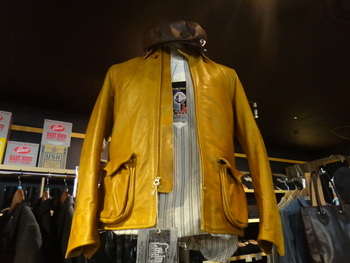 コリンボShooting Break Wind Leather Jacket キャメル最終入荷