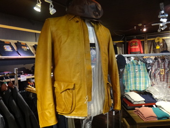 コリンボ　Shooting Break Wind Leather Jacket 明日再入荷
