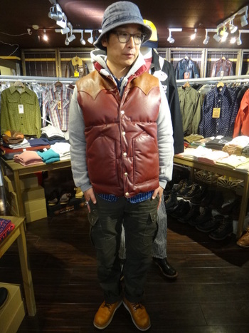 コリンボ　Shooteing Break Sweat　コーディネート①