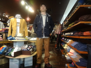 キャンバスバック　Barrel  Parka　デニム