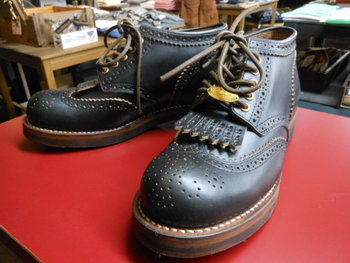 ROLLING DUB TRIO COUPEN BROUGUE-OIL BLACK入荷