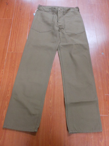 シュガーケーン　ダックワークパンツ　SC40795A　ダークブラウン