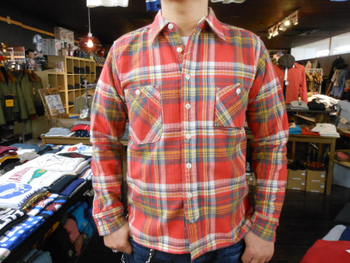 サムライジーンズ　ヘヴィーネルシャツ　SNL13-02　入荷