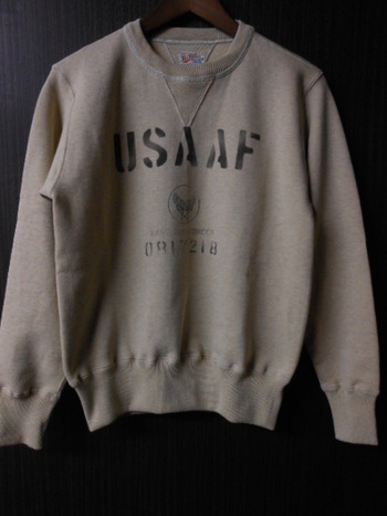 トイズマッコイ　ミリタリースウェットシャツ　“USAAF”