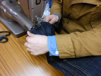 サムライ　ダブルニーワークパンツ　SM410DBN裾上げ