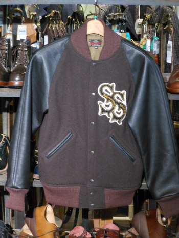 デラックスウエア　D-06　スタジャン　S.S JACKET　ブラウン 在庫状況