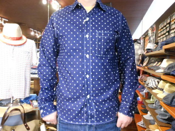 リアルマッコイズ　DOUBLE　DIAMONDS DOT CLOTH SHIRTS