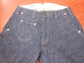 キャンバスバック　MILFORD PANTS /HEMP DENIM