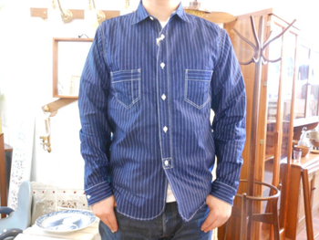 リアルマッコイズ　WABASH STRIPE SHIRTS　入荷