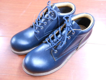 スロウェアライオン　コルクソールオックスフードブーツ　NAVY再入荷