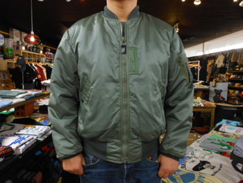 リアルマッコイズ　MA-1　BLUE ANCHOR OVERALL CO.,INC　入荷