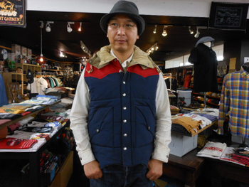 シュガーケーン　60/40クロス　パディングベスト入荷