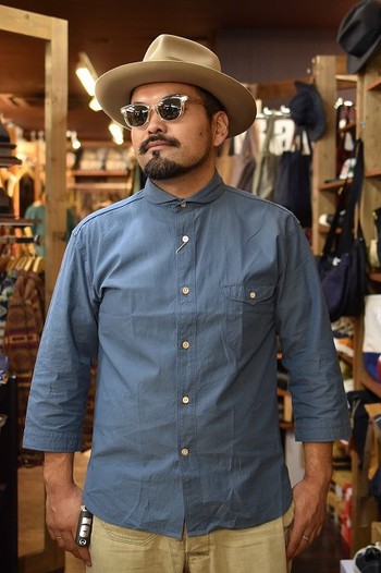 ORGUEIL OR-5027B Shawl Collar Shirt