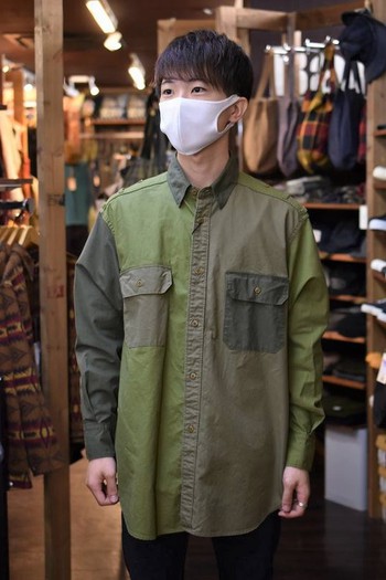 NIGEL CABOURN 1940s ARMY MIX SHIRT のご紹介