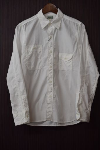 ジェラード　綿ブロード白シャツ　入荷