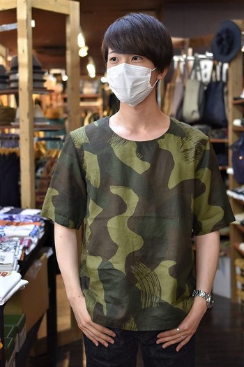 コリンボ ZV-0308 GUY  LIZARS LINEN TEE S/S DENISON CAMO  ご紹介