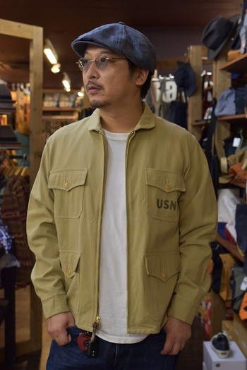 コリンボ ZU-0121 40`S U.S.NAVY M716 SUMMER FLIGHT JACKET BEIGE