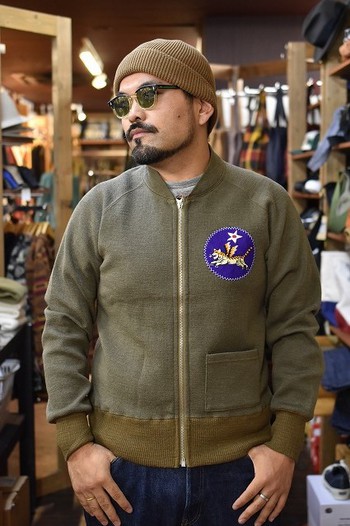 リアルマッコイズ REAL McCOYS MC20125 C-2 FLYING TIGERS ジップカーディガン
