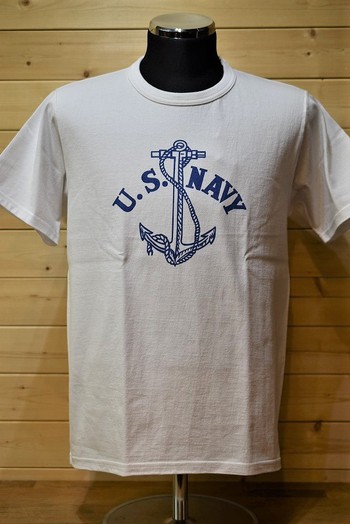 リアルマッコイズ REAL McCOYS MC20012  U.S. NAVY ANCHOR ホワイト