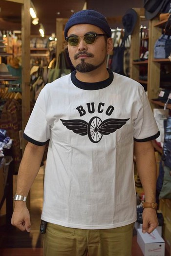REAL McCOYS BC20001 BUCO リンガーTシャツ FLYING WHEEL