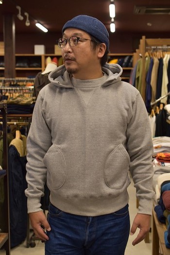クッシュマン　別注後付けパーカー　サンプル入荷です
