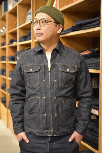 シュガーケーン  SC14841 13oz BLUE DENIM ZIP デニムジャケット