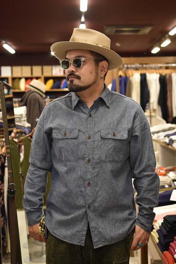 ジェラード JELADO Union Workers Shirt シャンブレー