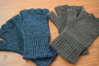 リアルマッコイズ　FINGERLESS KNIT GLOVE & LOAF KNIT CAP